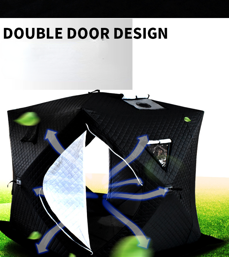 Cheap Goat Tents Winter Ice Fishing Tent Outdoor Camping  Flame Retardant Cotton Beach Outdoor Portable Car Winter Fishing House Relief Tent   
